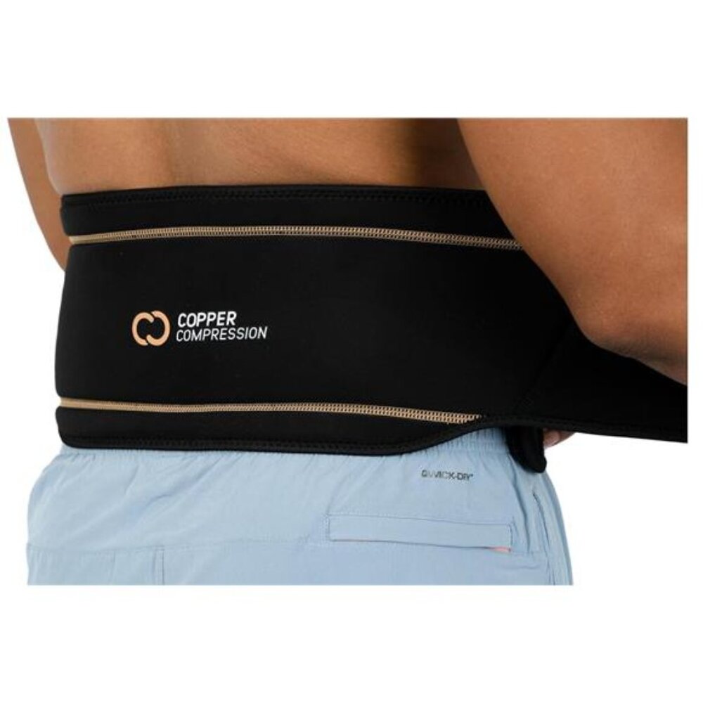 Copper Compression Lower Back Lumbar Support Brace, 1 Guaranteed Highest Copper